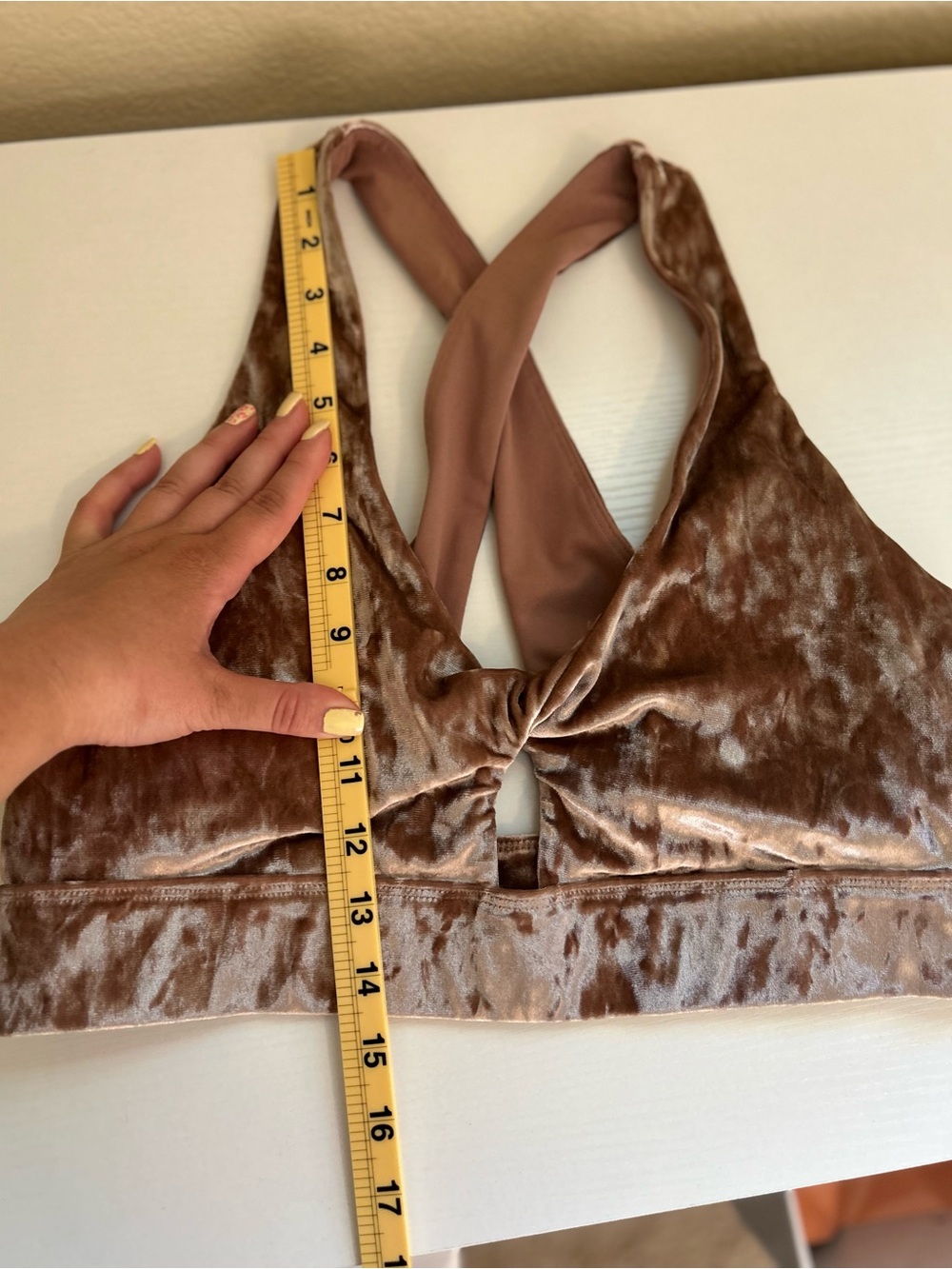 Fabletics Crushed Velvet Activewear Set XL Sports Bra Leggings Yoga Gym Athlete - Picture 14 of 16
